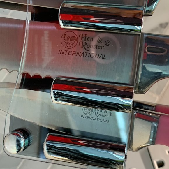 Barbie-pink Seven-piece Kitchen cutlery set from Hen & Rooster-New in Box - Picture 6 of 12